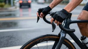braking in rain bike safe