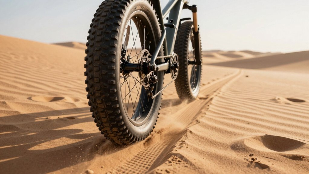 fat bike tire pressure sand