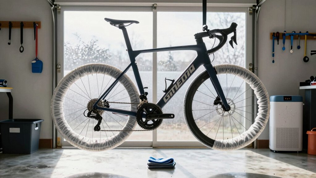 winter bike storage protect clean dry secure